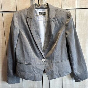 VINTAGE GREY GIORGIO SANT’ANGELO WOMENS BLAZER W MOTHER OF PEARL BUTTONS Sz 18‎